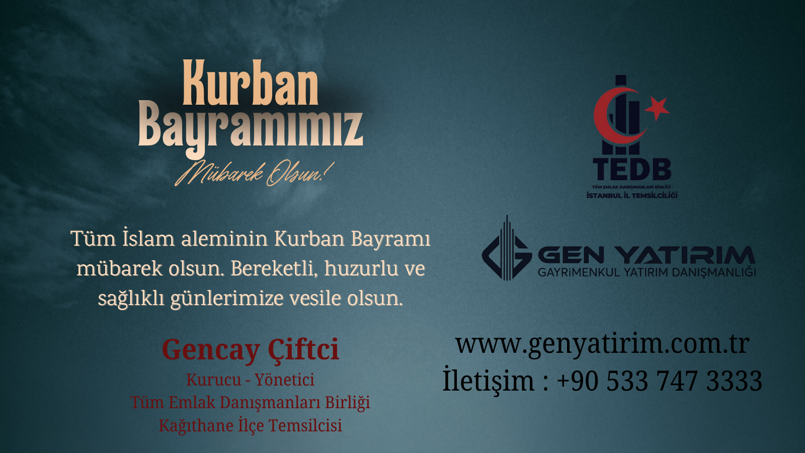 Kurban Bayramımız Mübarek Olsun.